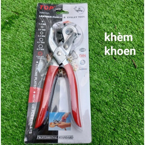 Kìm bấm lỗ thắt lưng, dây đồng hồ TOP xịn có vỉ như hình