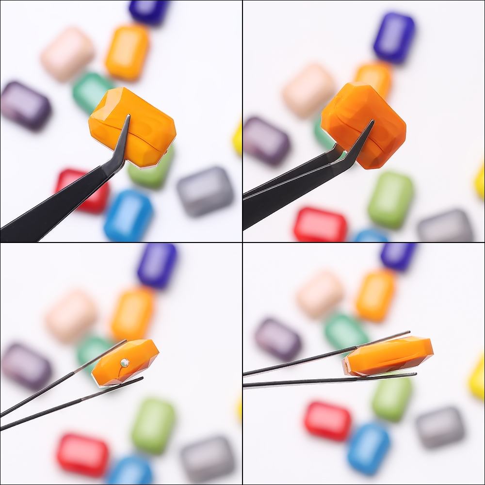 Bộ 10 Hạt Đá Ngọc Bích Hình Chữ Nhật 13x18mm Dùng Làm Trang Sức Thủ Công