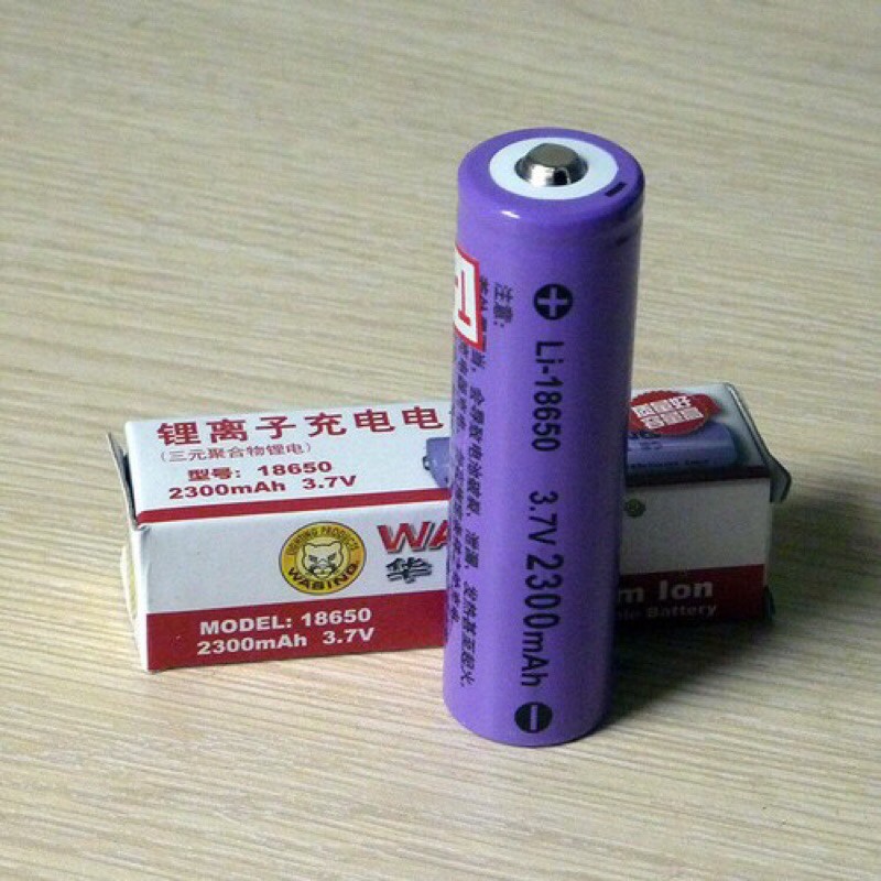 PIN SẠC WASING 18650 , 2300mah 3,7v