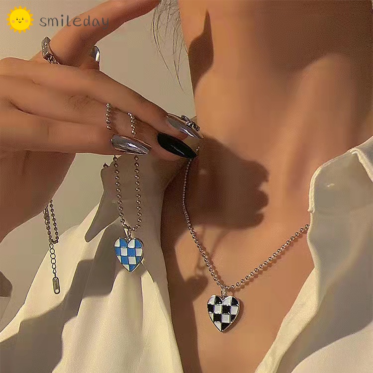 Vòng cổ bạc mặt hình trái tim xinh xắn cho nữ