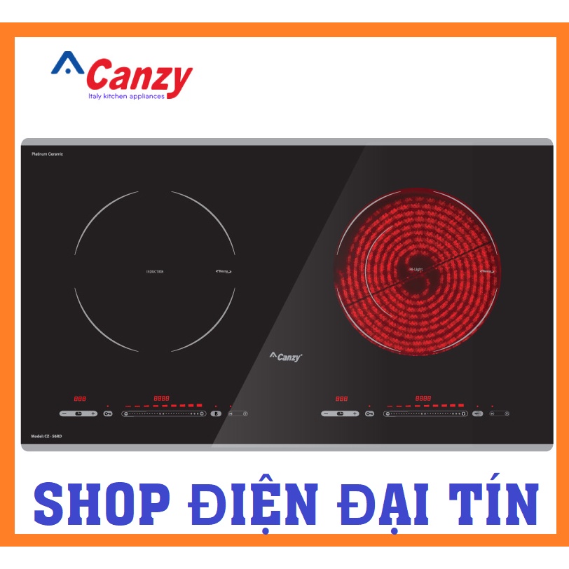 Bếp từ đôi hồng ngoại cảm ứng CANZY CZ-56RD-1 Bếp từ đôi hồng ngoại cảm ứng CANZY CZ-56RD