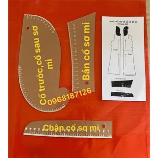 Bộ thước cổ áo sơ mi