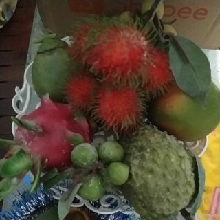 Trái cây giả trắng trí nhà anhminh2599