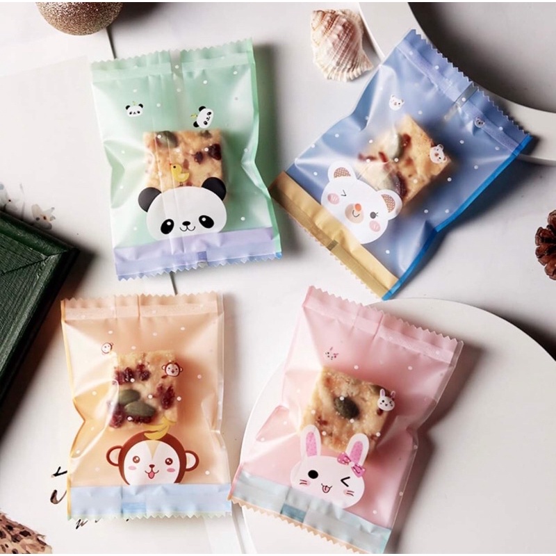 Túi nhựa đựng bánh dứa, cookie nhiều mẫu - 100 cái