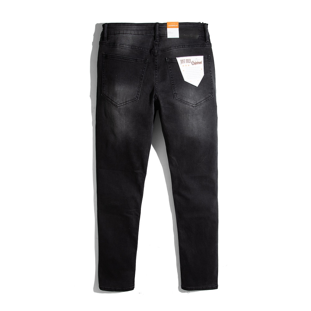 Quần Jeans Dài Wash Đen Thu Hút SS22
