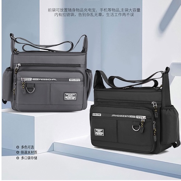 Túi Đeo Chéo Vai Dung Tích Lớn Chống Thấm Nước Cho Nam