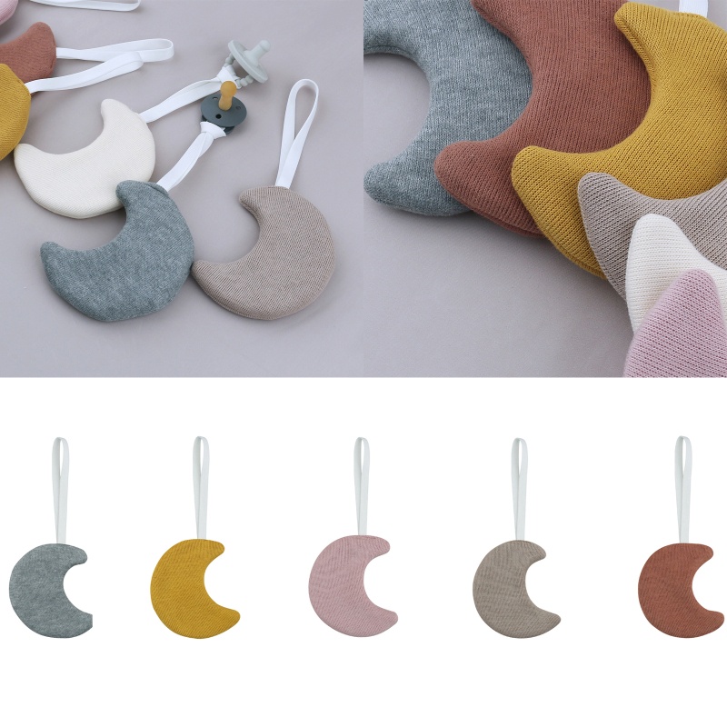 Giá Đỡ Núm Vú Giả Hình Mặt Trăng Có Thể Nhai Được Cho Sinh Nhật / Vòi