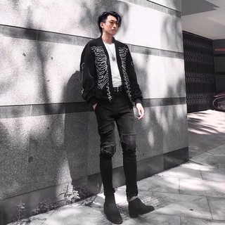 Áo khoác Torso Cardigan đen