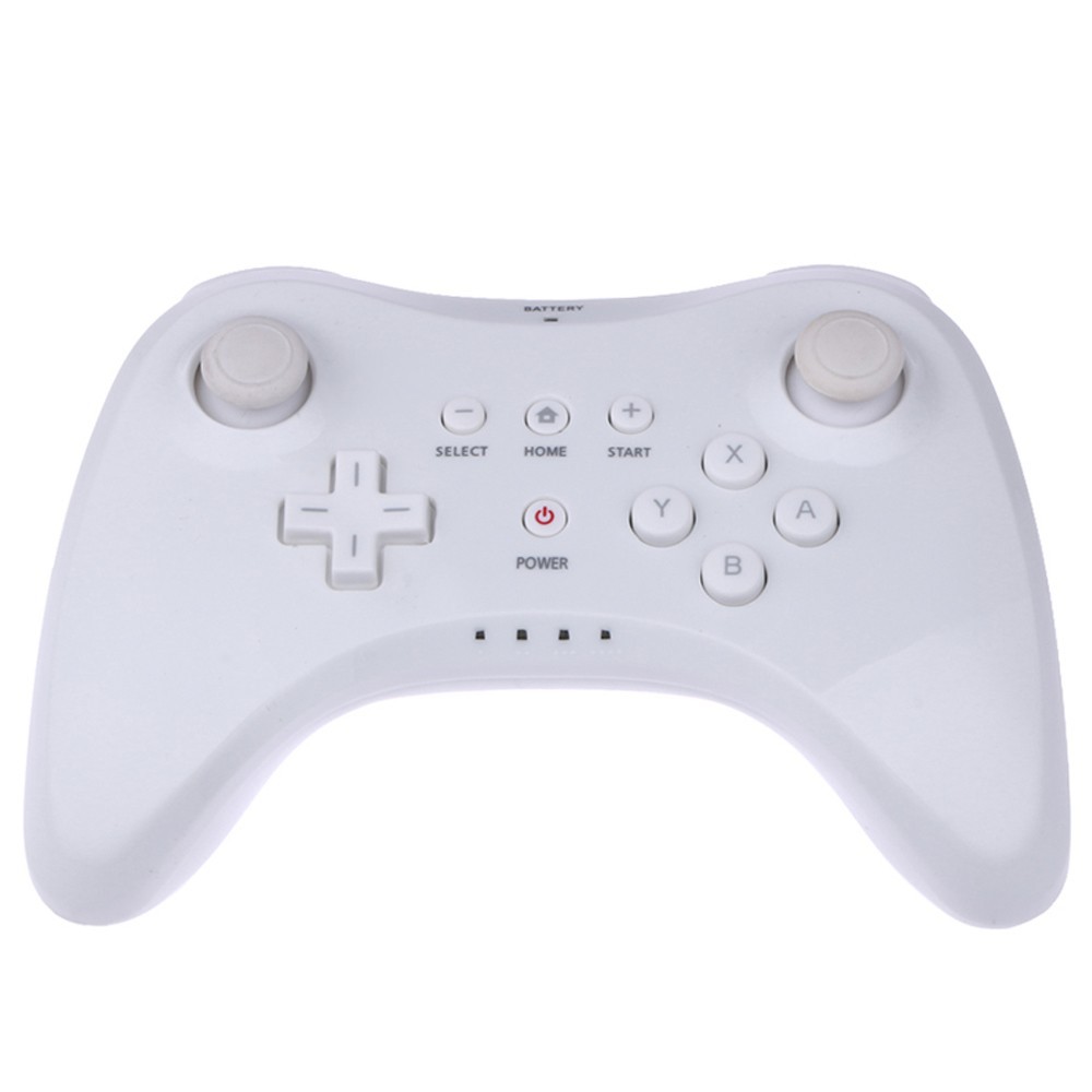 (Đang Bán) Bộ Tay Cầm Chơi Game Không Dây Kết Nối Bluetooth Màu Trắng / Đen Cho Nintendo Wii U