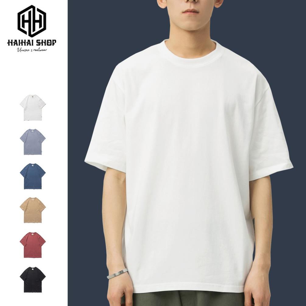 Áo Thun Trơn Tay Lỡ Nam Nữ Form Rộng Big Size 100kg Vải 100% Cotton, Freeship Đơn 50k, HY Korea, TK180. 🎖️ ❕