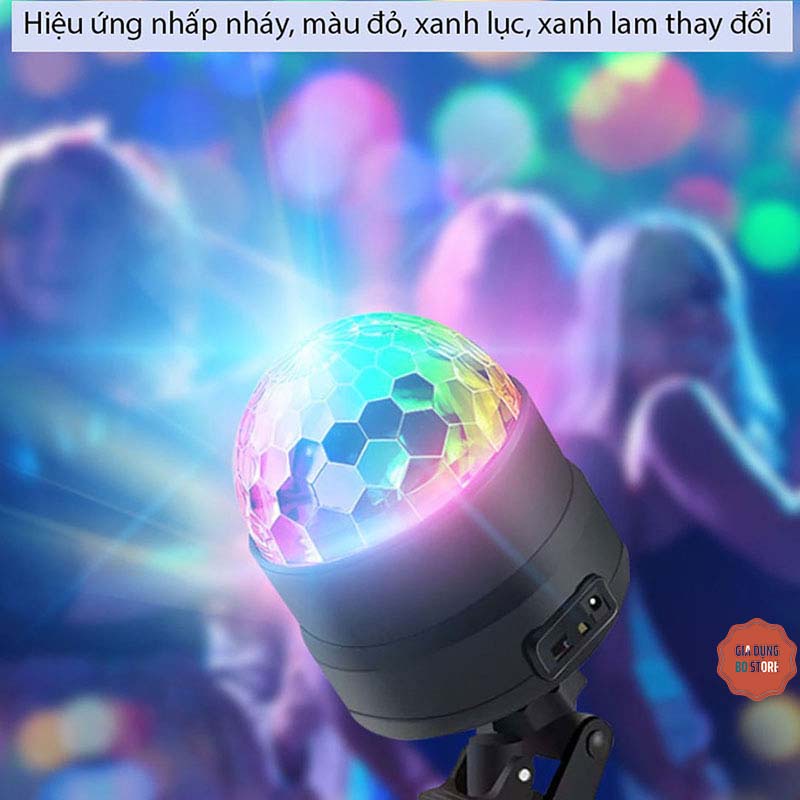Đèn led bar nháy theo nhạc mini có điều khiển từ xa