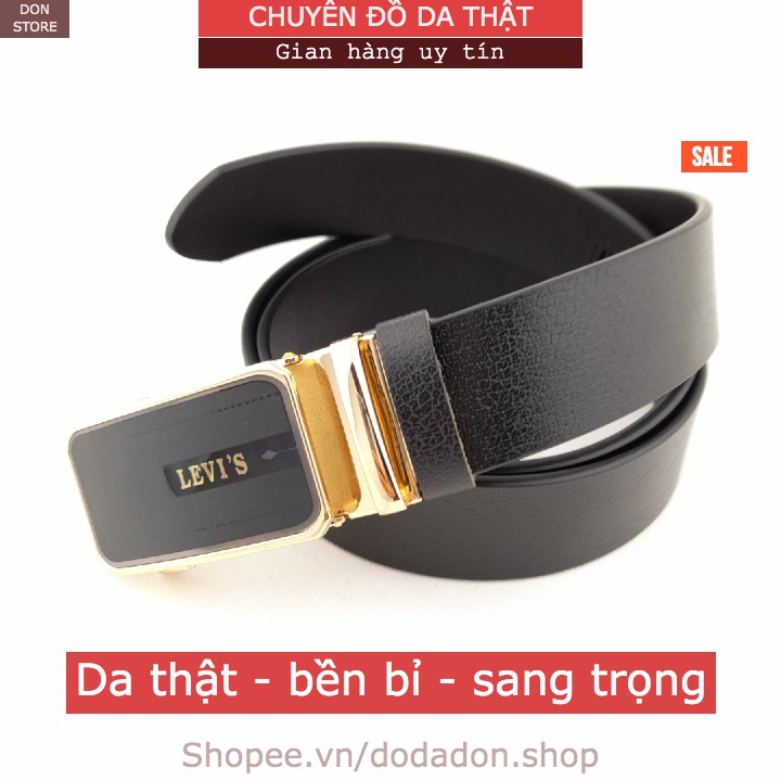 [HOT] Thắt Lưng Da Nam Leather335 Chất Liệu Da Bò Thật 100% Đầu Khóa INOX Dày Dặn - Bền Bỉ ( BH 12 THÁNG)