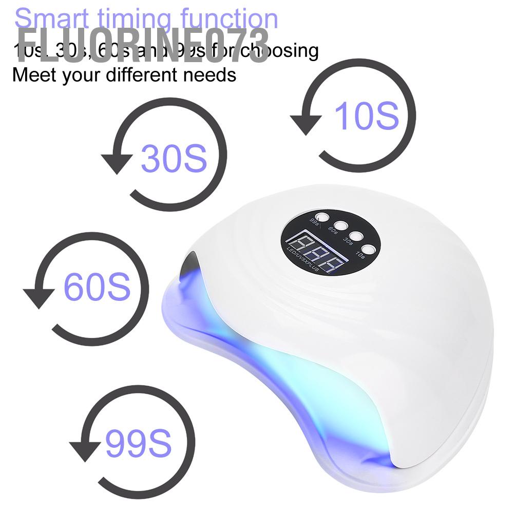 Fluorine073 Máy sơn móng tay chuyên nghiệp 108W LED UV Gel thông minh Đèn máy sấy