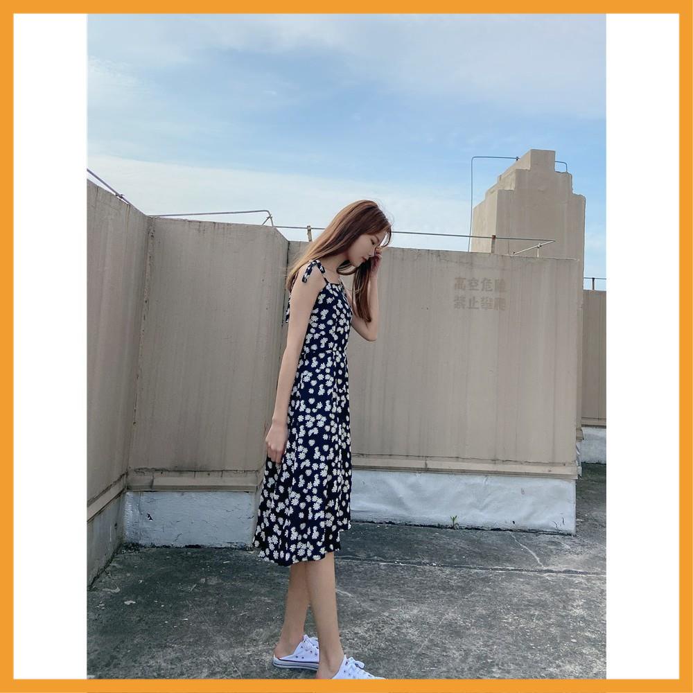 Đầm Hoa Nhí 2 Dây Nữ 🦋 Váy Dây Buộc Hoa Nhỏ 3 Màu 🦋 | BigBuy360 - bigbuy360.vn