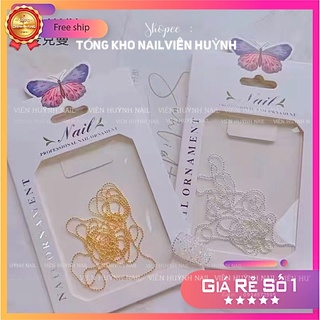 Dây bi trang trí móng , dài 1met
