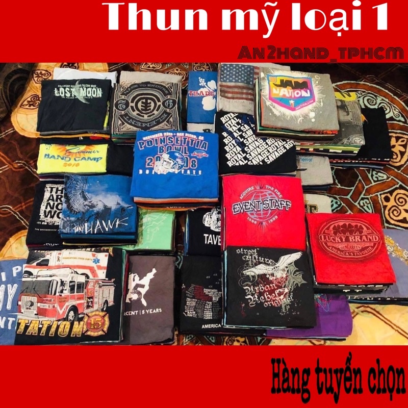 [Siêu Sale] Áo thun mỹ - áo 2hand - áo phông tay ngắn unisex, hàng tuyển inbox shop lựa mẫu