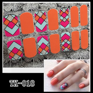 Miếng dán móng tay Silicon - Nail Wraps (14 miếng dán khô)