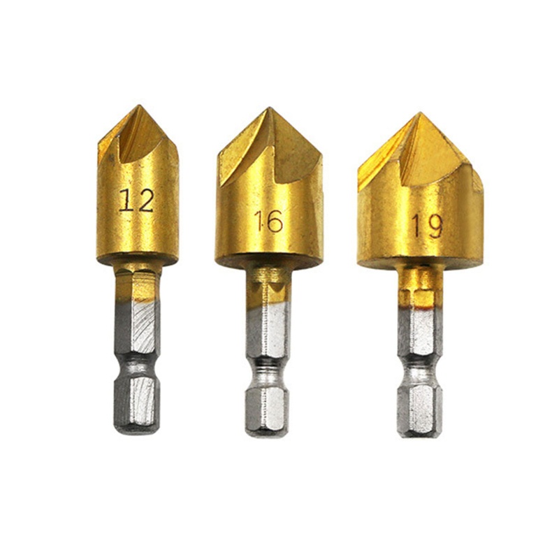 Mũi Khoan Lục Giác Mạ Titan 6mm-19mm Chuyên Dụng Làm Mộc