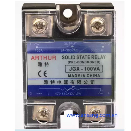 SOLID Relay bán dẫn Arthur 100VA, JGX-100VA cho nồi phở, điều chỉnh công suất nồi phở nồi đun nước