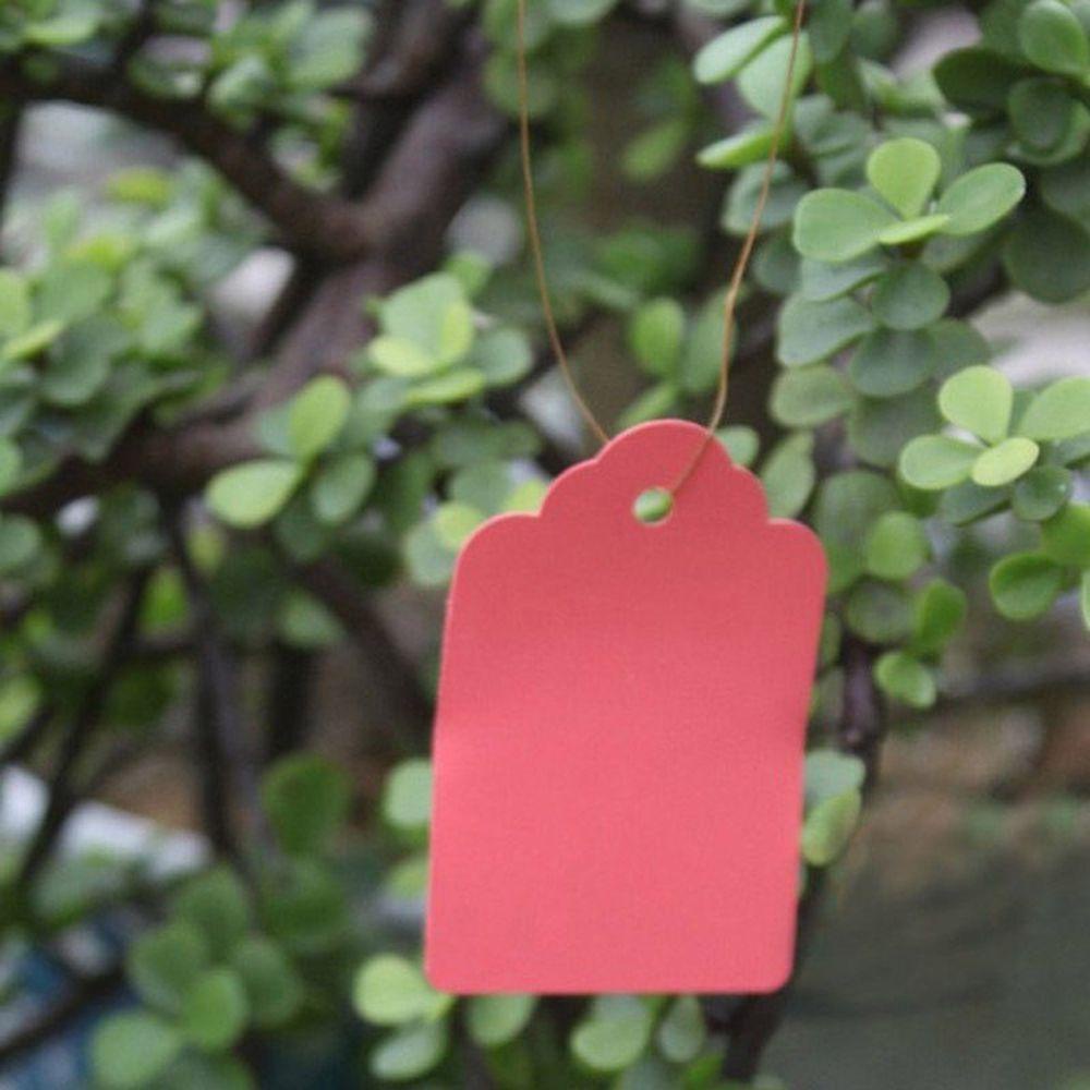 HARRIETT Set 100 Nhãn Đánh Dấu Cây Trồng 36 * 25MM 100 Cái