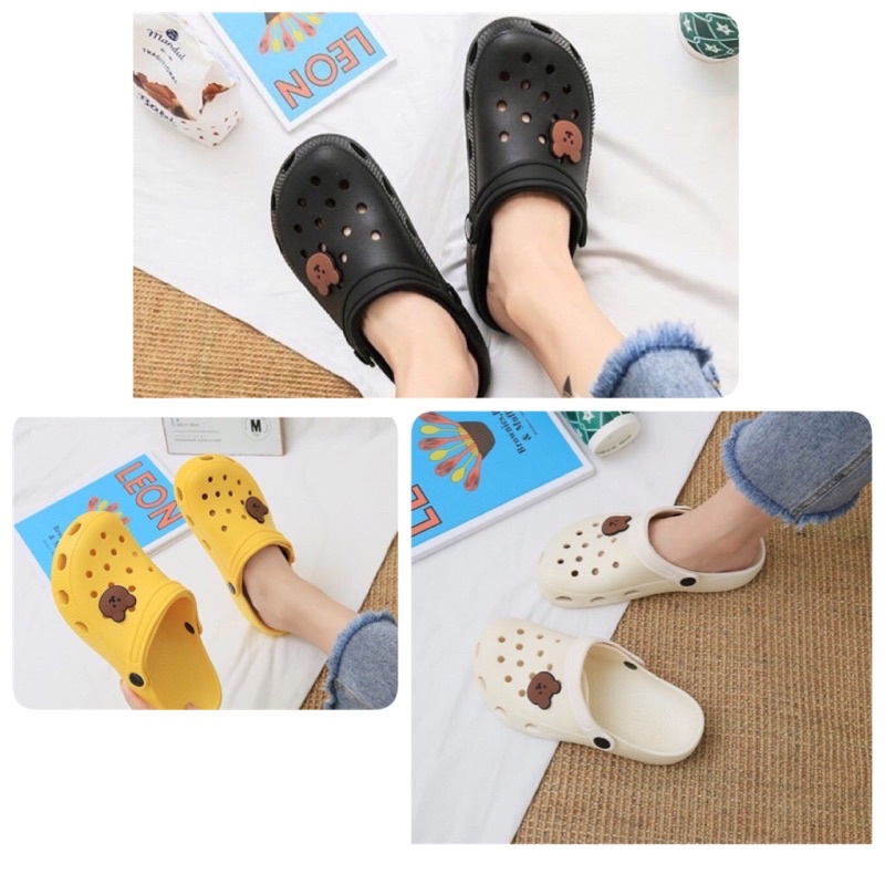 Dép sục Gấu xinh full 3 màu