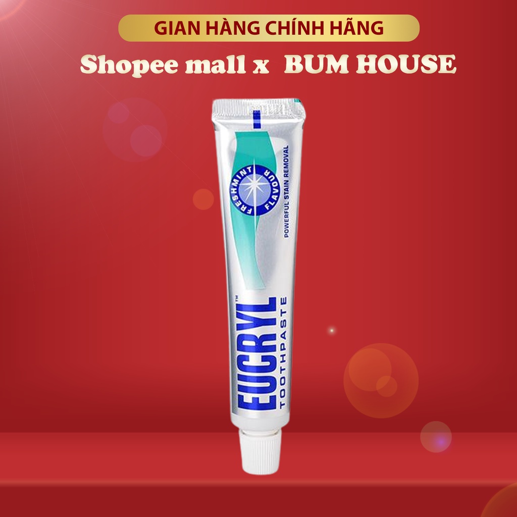 Kem Đánh Răng Tẩy Trắng Eucryl Toothpaste 62g