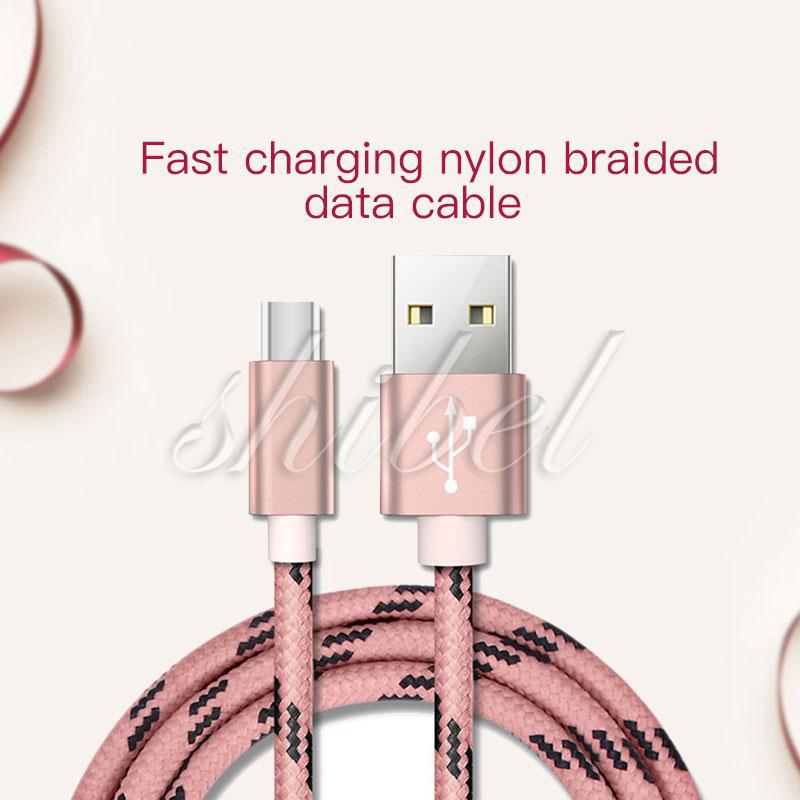 Portable 2M Type-C USB 2.0 Data Cables Charging For Galaxy S8/S8 Plus Red