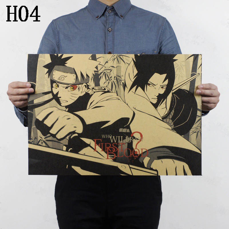 Poster Treo Tường In Hình Nhân Vật Phim Naruto