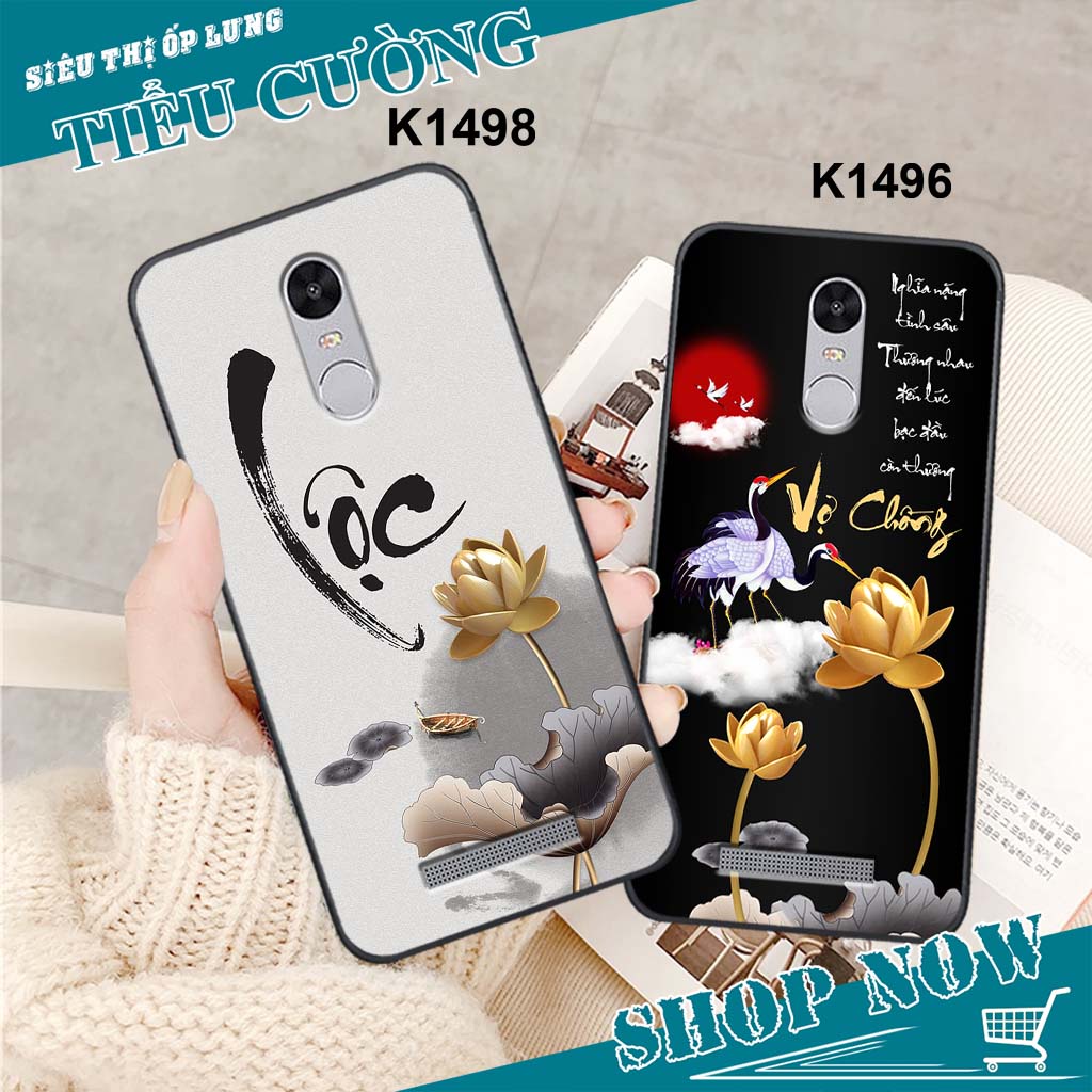 Ốp Xiaomi REDMI NOTE 3 in hình thời trang thư pháp RẺ BỀN ĐẸP