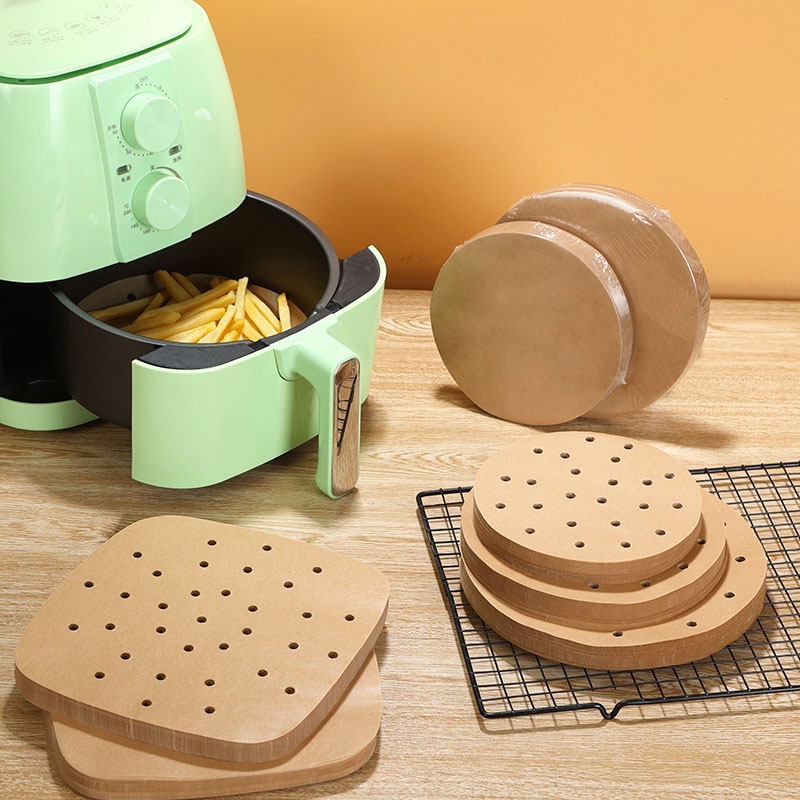 Set 100 Giấy Silicone Hấp Bánh Chống Dầu Sử Dụng Một Lần Tiện Lợi