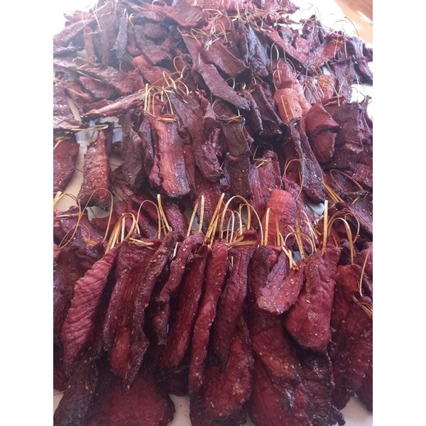 Thịt bò khô Lào - bò giằng gác bếp