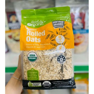Yến mạch tươi hữu cơ Absolute Organic Rolled Oat (700g) - Nhập khẩu Australia