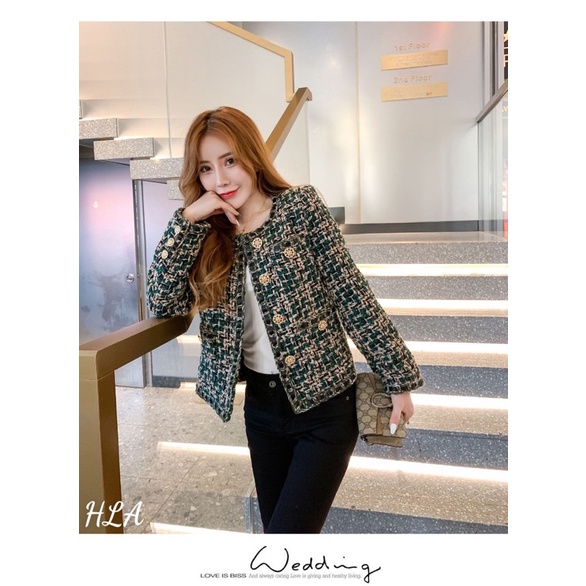 Áo khoác dạ tweed