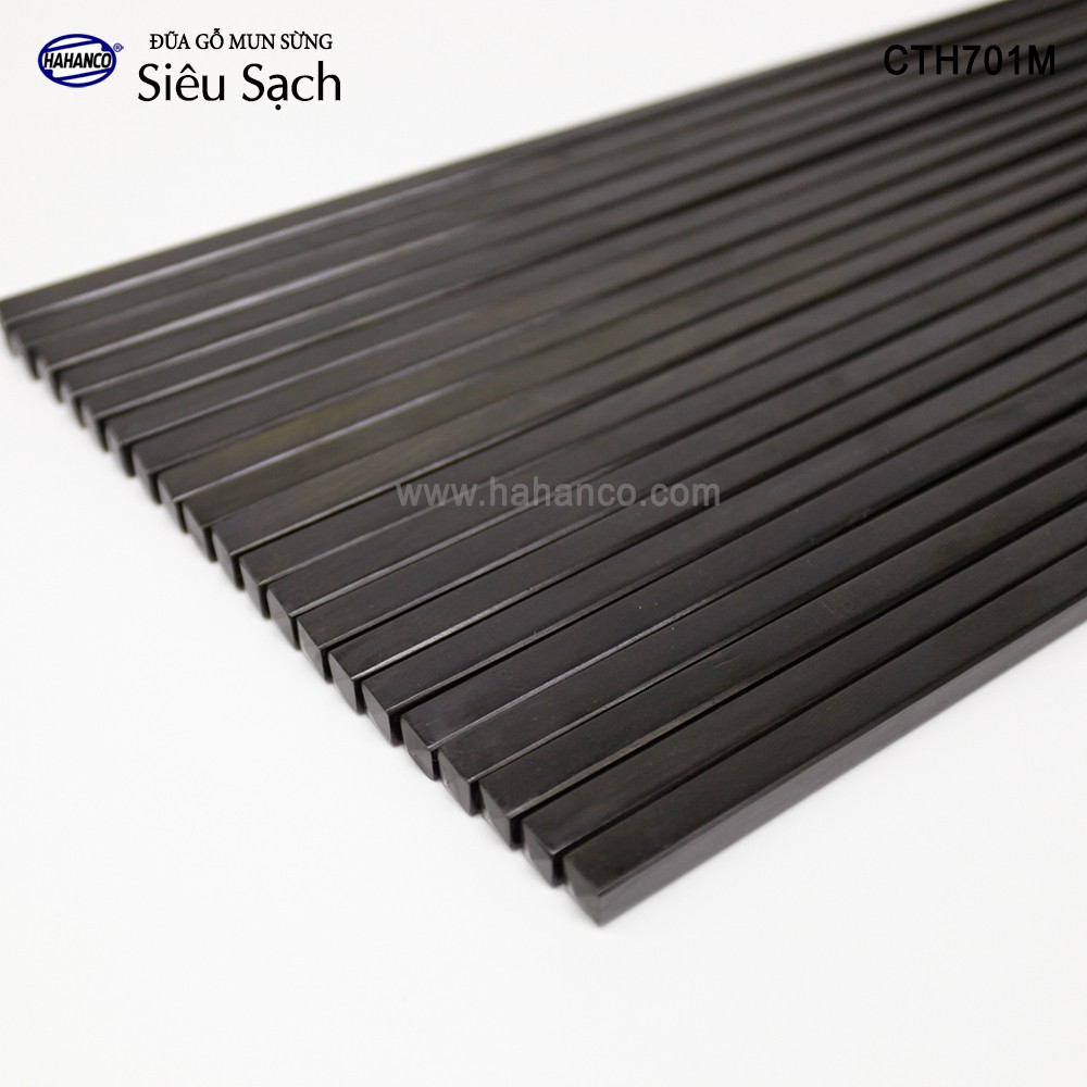 Đũa gỗ Mun sừng trơn VIP - CTH701MV  Đũa gỗ tự nhiên cao cấp - HAHANCO