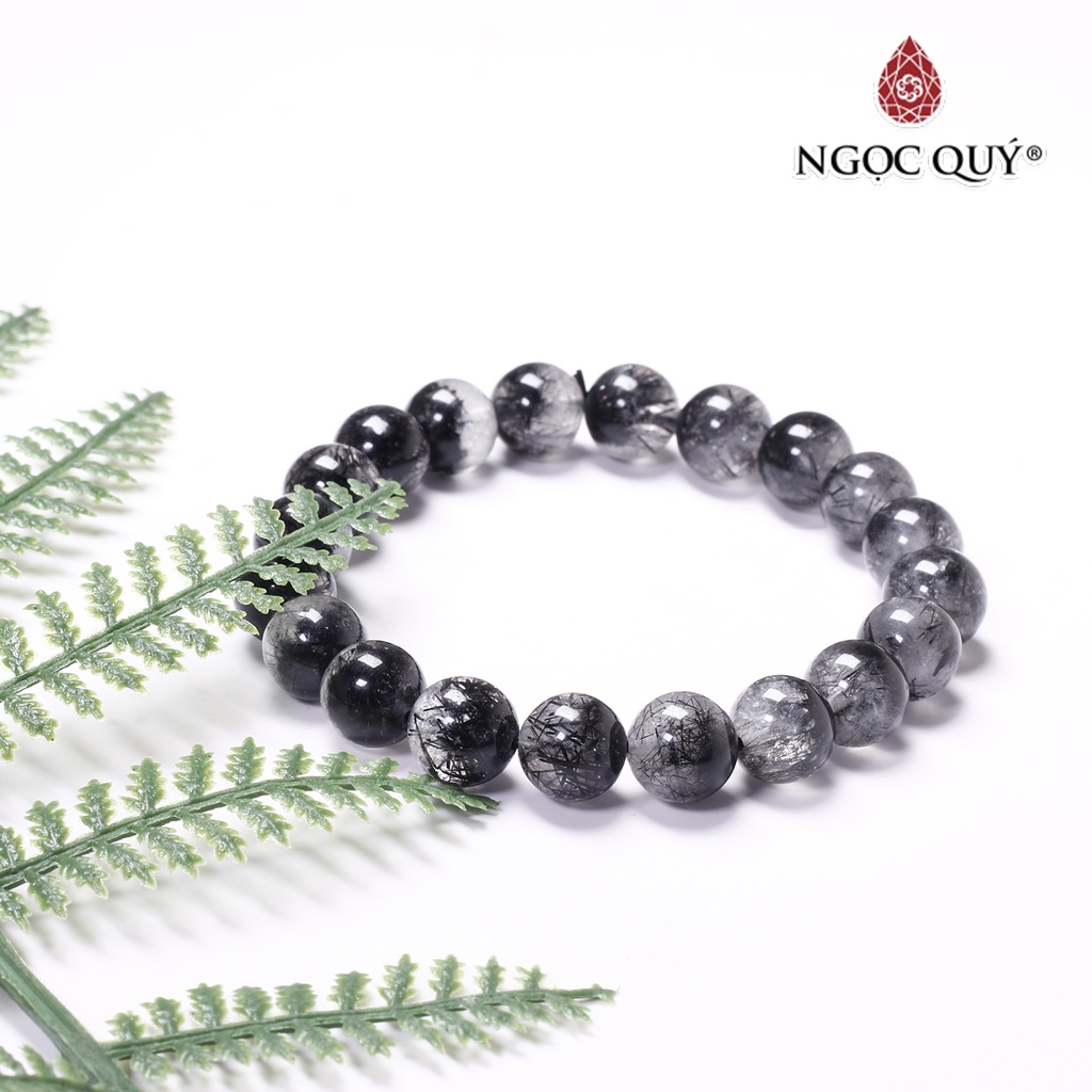 Vòng tay đá TA ưu linh tóc đen - Ngọc Quý