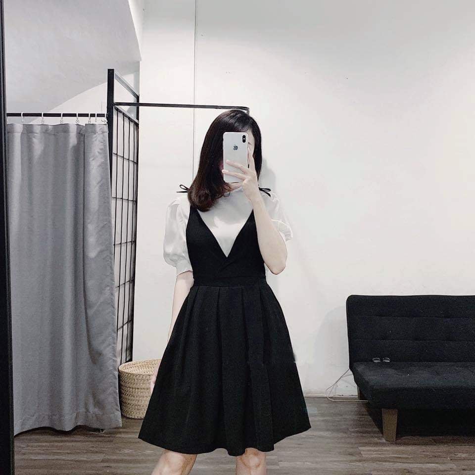 [38kg-120kg] Đầm Bigsize. Đầm Suông chân bèo 2 lớp MS0003. Inbox để được shop tư vấn size