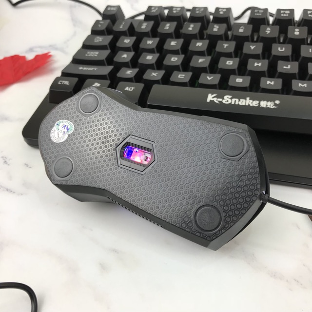 Bộ bàn phím chuột gaming giả cơ KM310 có đèn led 7 màu, bộ bàn phím chuyển chơi game jack usb dùng cho máy tính laptop | BigBuy360 - bigbuy360.vn