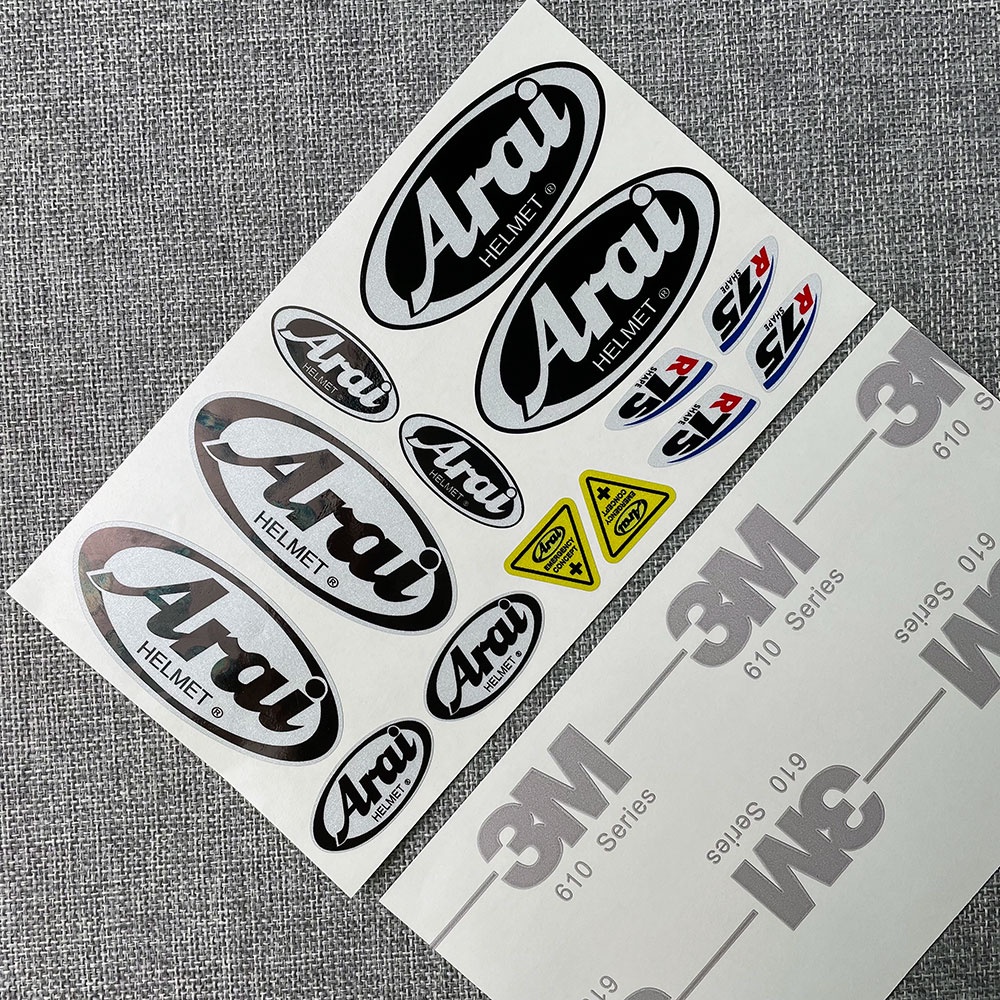 Sticker Phản Quang Dán Trang Trí Nón Bảo Hiểm Phong Cách Nhật Bản Độc Đáo