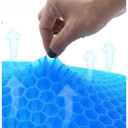 MIẾNG ĐỆM LÓT GHẾ SILICON HÌNH TỔ ONG THOÁNG KHÍ, ÊM ÁI, CHỐNG THẤM SIÊU TỐT