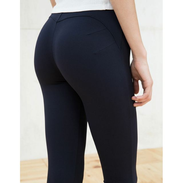 Quần legging nâng mông-túi zip hồng