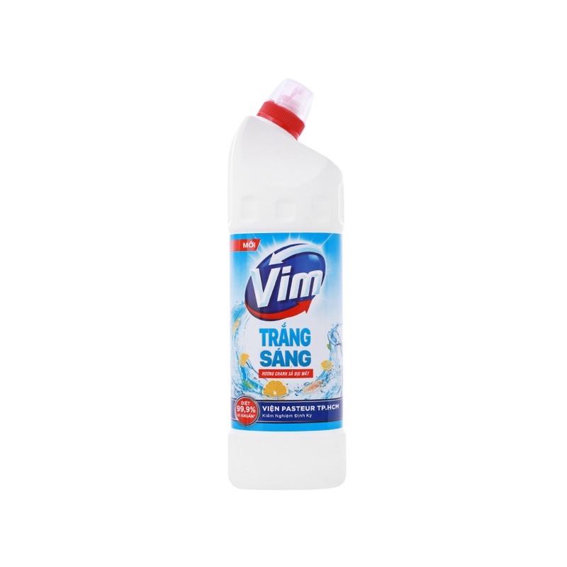 GEL TẨY RỬA BỒN CẦU VÀ NHÀ TẮM VIM TRẮNG SÁNG HƯƠNG CHANH SẢ - OẢI HƯƠNG 880ML