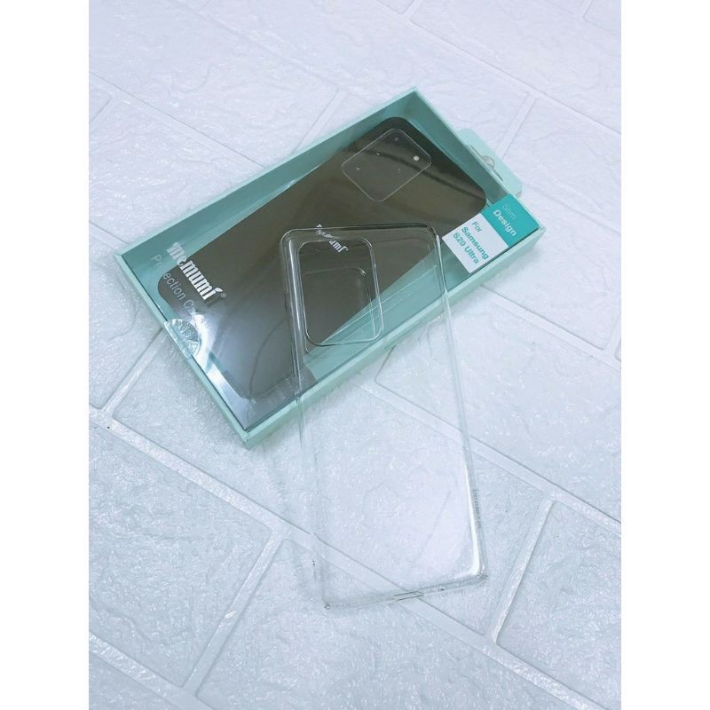 Ốp lưng cứng trong suốt hiệu Memumi Cho Samsung S23/S22 ULTRA S21 / S21 plus / S21 ultra / S20 Plus/ S20 Ultra