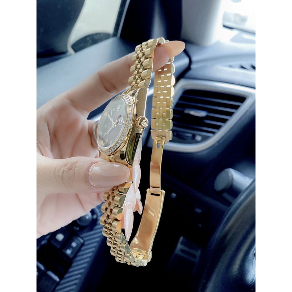 Đồng hồ nữ chính hãng, đồng hồ đeo tay nữ ROLEX full box, viền xoàn đẹp cao cấp, siêu sang chảnh, cực kỳ thời trang