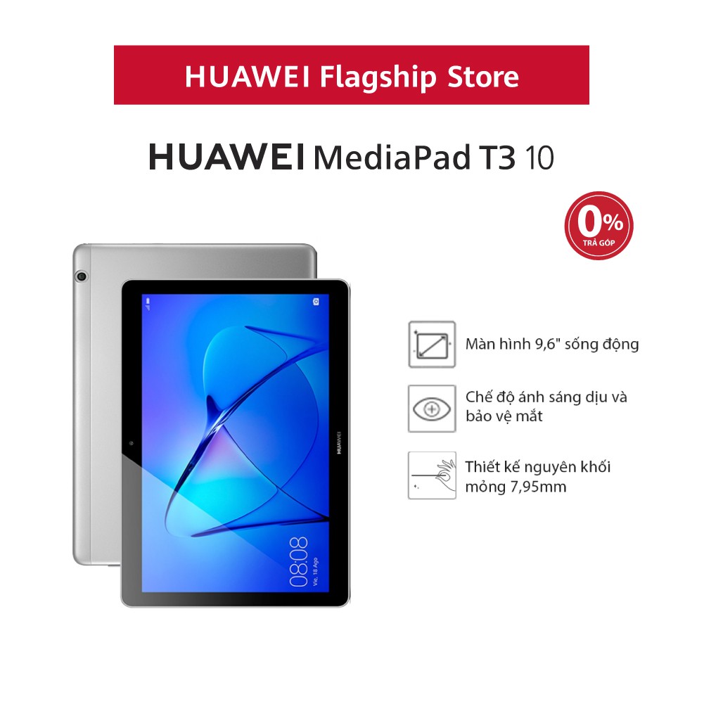 Máy tính bảng Huawei MediaPad T3 10 (2017) | Bộ nhớ trong 16GB/ Ram 2GB | Pin khủng |