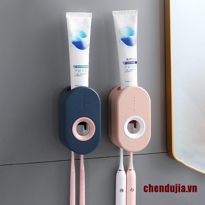 Bộ Dụng Cụ Lấy Kem Đánh Răng Tự Động Gắn Tường