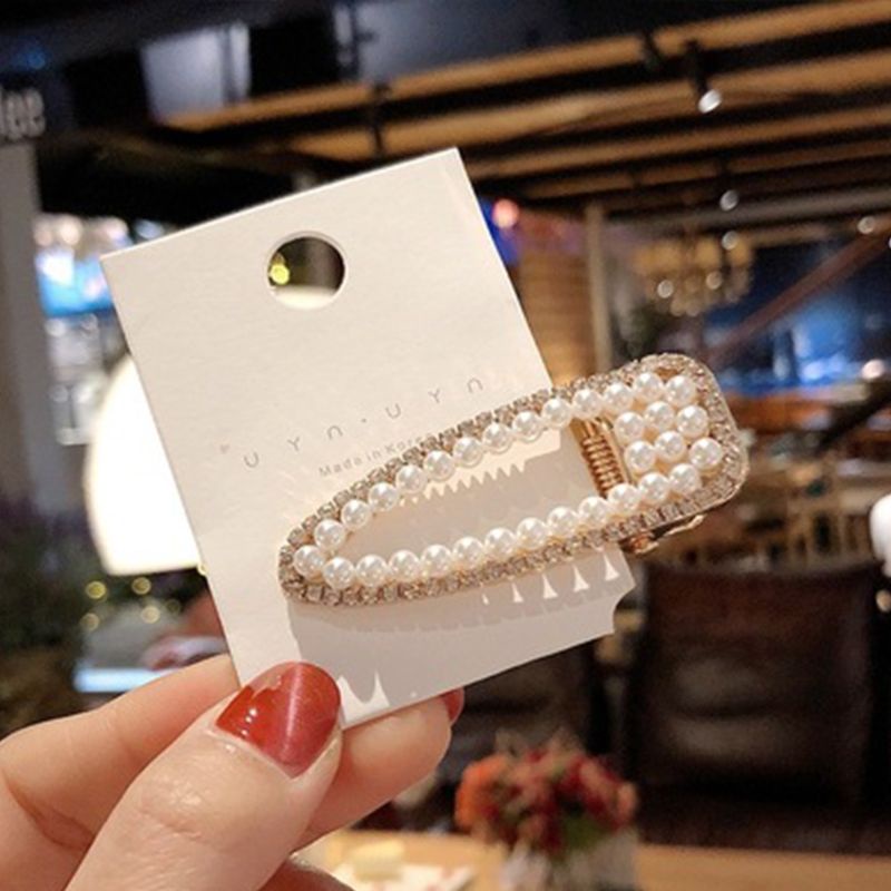 Kẹp Tóc Đính Kim Cương Giả Lấp Lánh Phong Cách Hàn Quốc