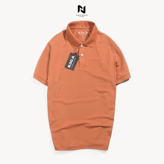 Áo polo nam màu cam đất basic n.gg.a chất cotton