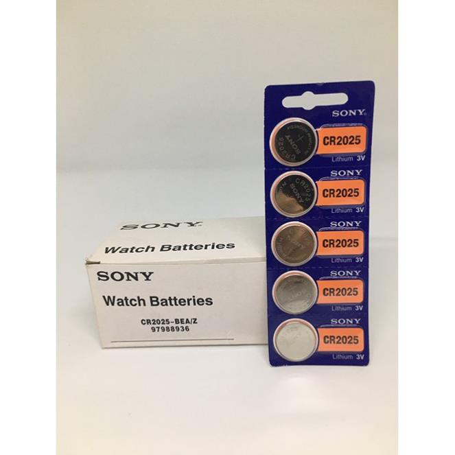 Vỉ 5 viên Pin SONY CR2032 CR2025 CR2016 Lithium 3V