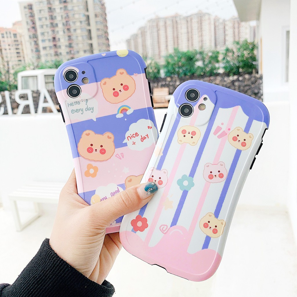 Ốp lưng iphone Gấu nhỏ IMD viền cong dày dặn 5/5s/6/6plus/6s/6splus/7/7plus/8/8plus/x/xr/xs/11/12/pro/max/plus/promax | BigBuy360 - bigbuy360.vn