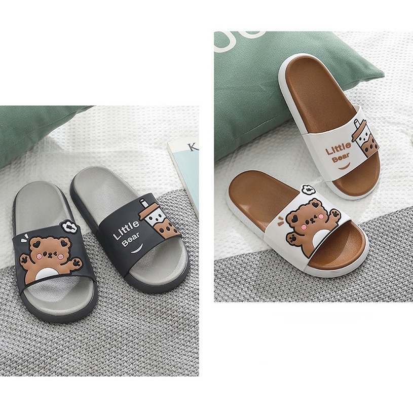 Dép Đi Trong Nhà Tắm Chống Trượt Họa Tiết Hoạt Hình Dễ Thương Thời Trang Mùa Hè Cho Cặp Đôi